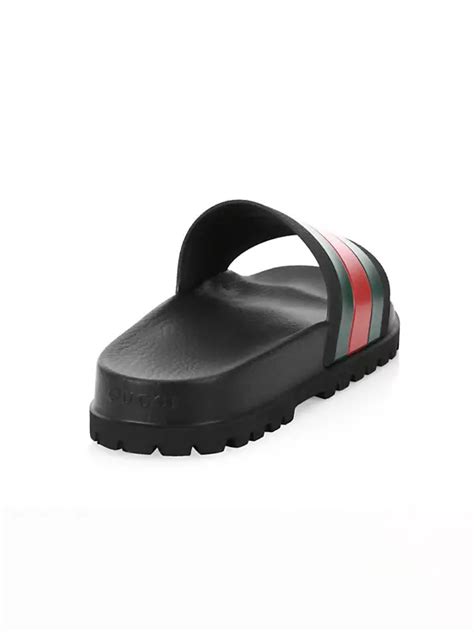 gucci slides brown and red|gucci slides saks fifth.